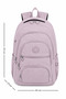 Set of 2 Luxury Crinkle Fabric High School and Middle School Backpack + Pen Holder, Monkey Keychain Gift - 5