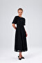Lace Dress, Miidi, Balloon Sleeve, Stylish Trendy Model - 3