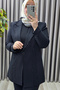 Women's Clothing Plus Size Stone Detailed Pants and Jacket Set - 6