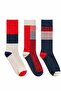 Striped Retro Socks Cotton Men's 3-Piece Socket Socks Colorful Casual Socks Comfortable Socks School Socks Gift Socks Sc22765