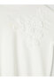 Lcw Comfortsoft Touch Floral Appliqued Blouse - 7