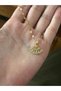 53-cm Steel Stone Fan Necklace - 2