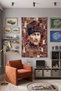 Mustafa Kemal Atatürk Themed Wall Covering – Modern Decorative Quality Fabric Tapestry Wall Carpet - 2