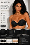 Women's Strapless Bra – Non-Padded, Underwire, Silicone Supported, Non-Slip Low-Cut Bra - 2
