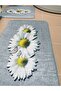 Papatya, Non-Slip, Non-Shedding Base, 2-Piece Bathroom Rug (60X100 - 50X60Cm)