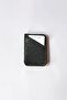 Black Genuine Leather Card Holder with Shawl Pattern, Slim, Small Card Holder with Capacity for 6-8 Cards - 2