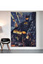 Batman Gotham City Wall Covering Wall Tapestry First Quality Satin Fabric Poster
