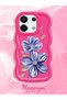 Poco X6 5g Compatible Case Camera Protector Red Silicone Couple Phone Case Floral Pattern - 2