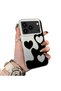 iPhone 17 Pro Compatible Silicone Edge Hard Back Case Couple Phone Case Heart Pattern