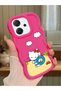 Oppo Reno 14F Compatible Case Camera Protector Red Silicone Couple Phone Case Kitty Pattern