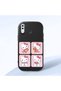 Samsung Galaxy A20 Compatible Case Camera Protector Black Silicone Couple Phone Case Kitty Pattern