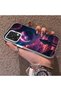 Oppo A6 Pro 5g Compatible Silicone Edge Hard Back Case Couple Phone Case Planet Pattern - 2