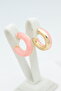 Style Pearl/Vip Series Hoop Pink Earrings - 2