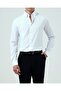 Italian Style Slim Fit Button down Collar Men's Shirt White T11783 - 3