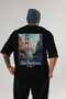 San Francisco Usa Black Oversize Country City Back Printed Unisex T-Shirt 100% Cotton Premium - 2