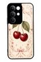 Realme C85 Glossy Phone Case with Vintage Cherry Blossom Design