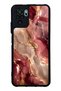 Xiaomi Redmi Note 10 Burgundy Gold Marble Design Glossy Phone Case
