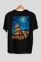 Colosseum Italy 3 Black Oversize Country City Back Printed Unisex T-Shirt 100% Cotton Premium