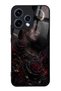 Oppo Reno 15 Glossy Phone Case with Crimson Moon Rose Design