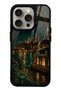 iPhone 15 Pro Emerald Bosphorus Palace Design Glossy Phone Case