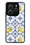 Xiaomi Redmi Note 14 5g Sapphire Lemon Tiles Design Glossy Phone Case