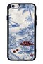 iPhone 6S Blue Porcelain Cherry Coast Design Glossy Phone Case