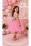 Girl's Beaded Collar Heart Back Detail Sequin Belted Tulle Evening Dress 1-5 Years Birthday, Special Occasion, Wedding - 4