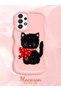 Samsung Galaxy A33 5g Compatible Case Camera Protector Pink Silicone Couple Phone Case Cat Pattern - 2