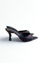 Leopard Heeled Women's Slippers F210 - 5