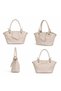 Women's Hand and Shoulder Crossbody Bag with Knot Detail - 2