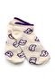 Women's Purple 5-Piece Patterned Women's Socks Set - Soft Cotton - 3