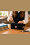 Unisex Black Pen Holder, Double Compartment Pen Case, Teddy Bear Logo, 20X10X5Cm - 3