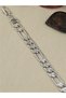 Vip Silver Color Sparkling Cut Chain Model Xuping Steel Bracelet, Non-Tarnishing Steel Bracelet 20 cm - 5