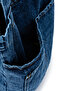 Yama Pocket Detailed Denim Women's Shoulder Bag Derek Navy Blue - 3
