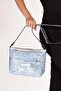 Women's Double Compartment Cross Shoulder Bag Shb.2182 Blue - 2