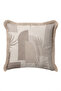 Bohemian Abstract Palm Pattern Fringed Pillowcase-Tropical Nordic Mink Cream Tassel Throw Pillow Cover - 2