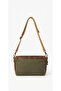 Genuine Leather & Canvas Hand and Shoulder Bag - 3