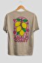 Amalfi Coast Beige Oversize Country City Back Printed Unisex T-Shirt 100% Cotton Premium