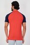 Men Slim Fit Short Sleeve Outdoor Polo Shirt, Red - 3