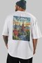 Russia White Oversize Country City Back Printed Unisex T-Shirt 100% Cotton Premium - 5