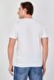 Men Crew Neck Short Sleeve Embroidered Logo T-Shirt, White - 3