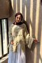 كيمونو من قماش الجاكار الأخضر والشيفون - 6