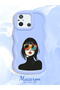 Poco C55 Compatible Case Camera Protective Blue Silicone Couple Phone Case Girl Pattern - 2
