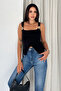 Noir Luxe Women's Metal Accessory Detailed Corset Crop Blouse - 5