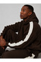 Men's Striped Hooded Sweatshirt with Pockets - 2