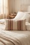 Knitted Colorful Lace Detailed Cotton Modern Decorative Hidden Zipper Throw Pillow Cover 35X55 cm - 5