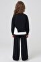 Girl's Tracksuit Set with Wide Legs, 3 Pieces - 2