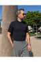 Men's Premium Cotton Baggy Fit Elastic Waist Fabric Trousers - 7