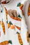 Baby Rabbit Eared Tiny Carrot 3-6-9-12 Months Zippered 100% Cotton Newborn Gift Baby Set Jumpsuit Yk4356 - 2