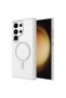 Galaxy S24 Ultra Case Magsafe Transparent Back Face Camera Raised Silicone Gzst - 6